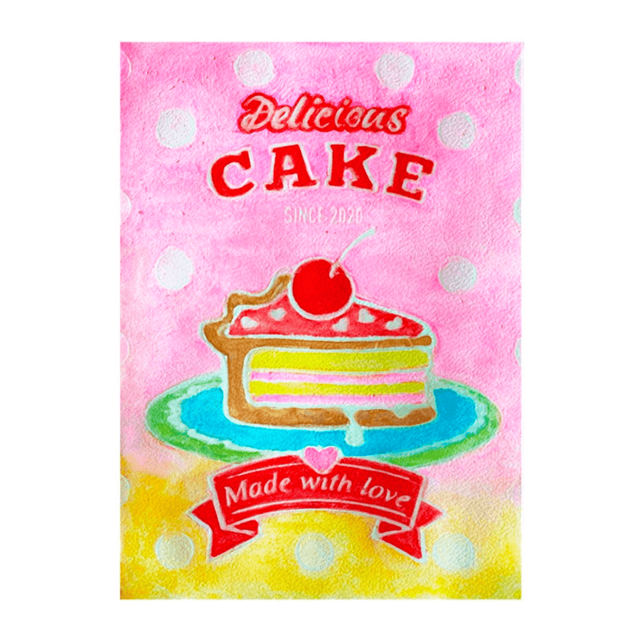 Watercolor Cupcake