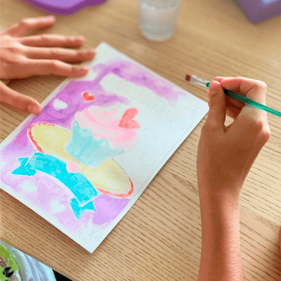 Watercolor Cupcake