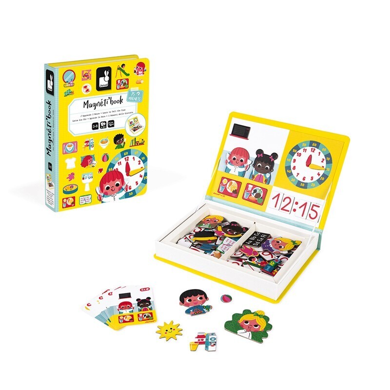 libro magnético para aprender la hora