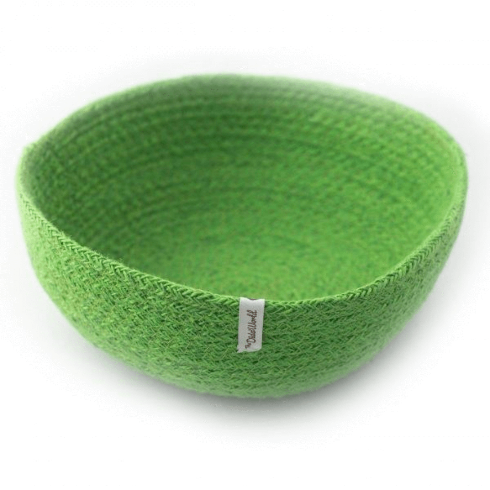 cesta yute verde