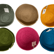 cuencos de yute de colores