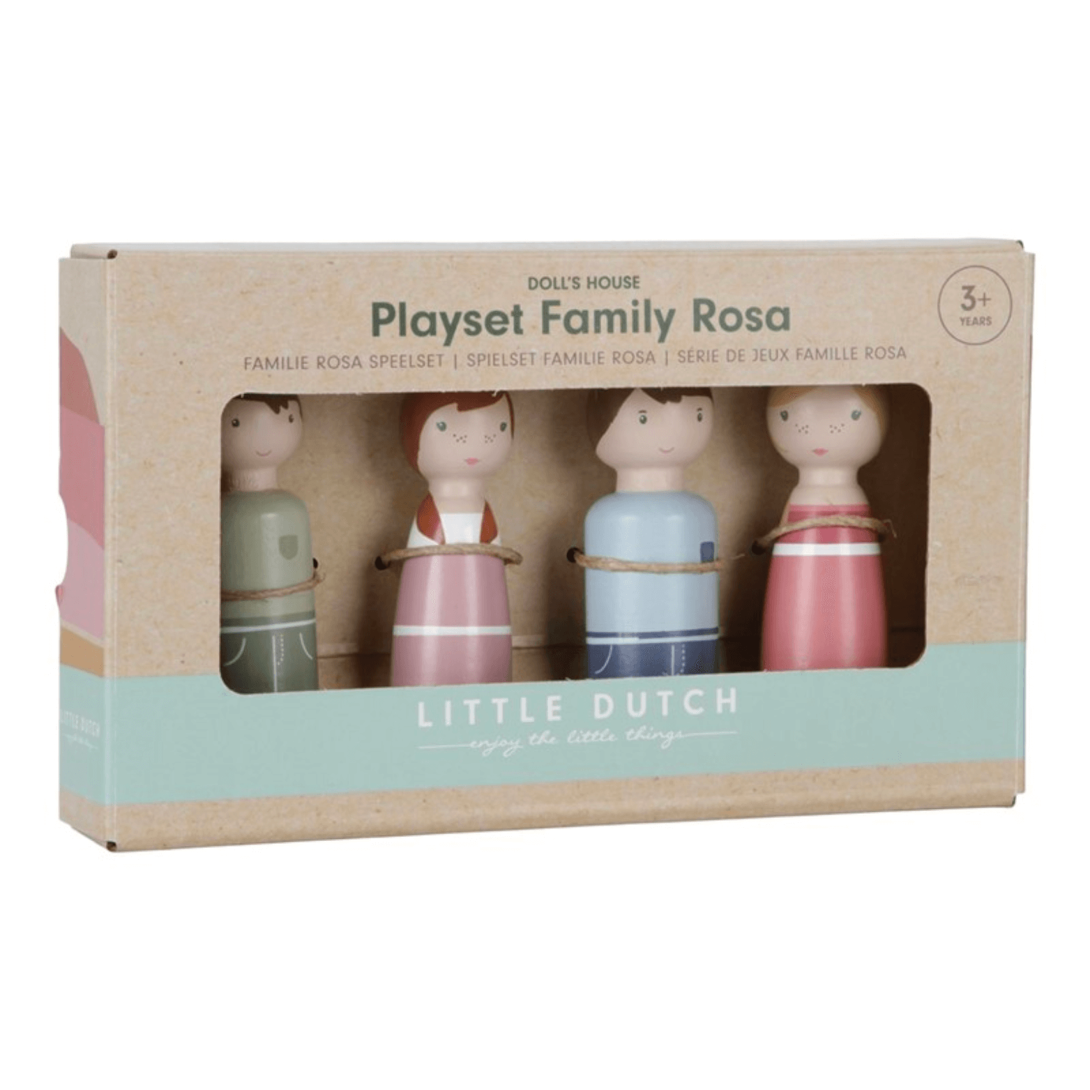Familia ROSA para casa de muñecas