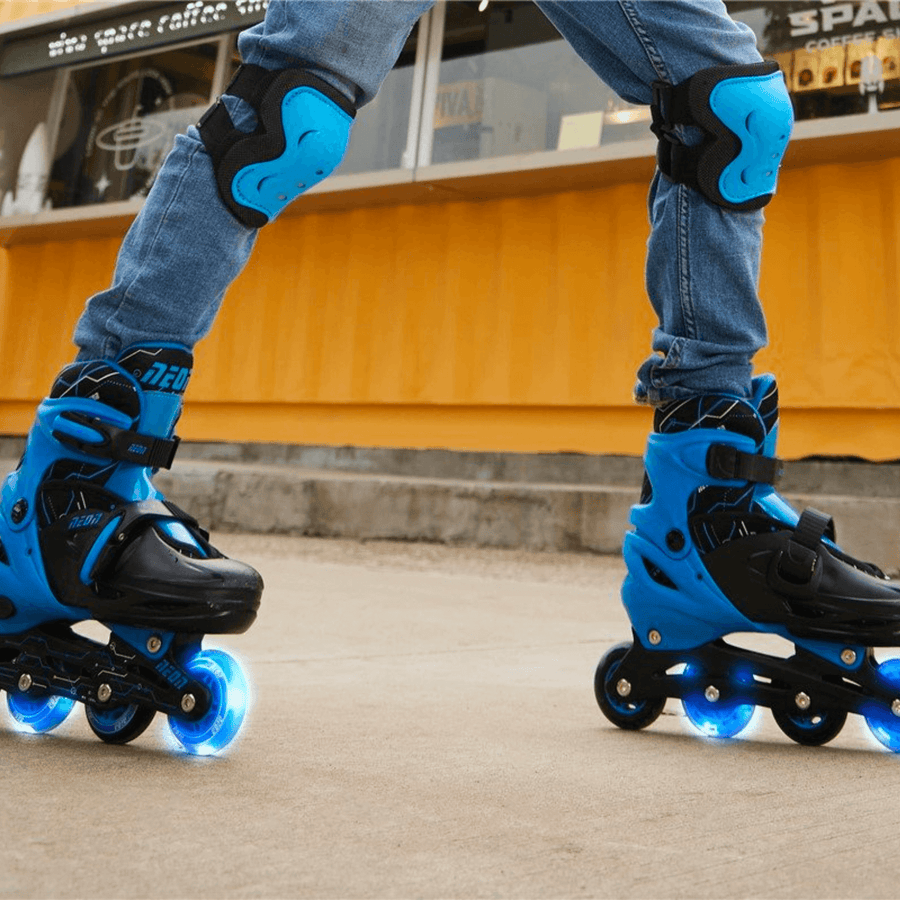 Neon Blue Skates 34 - 37