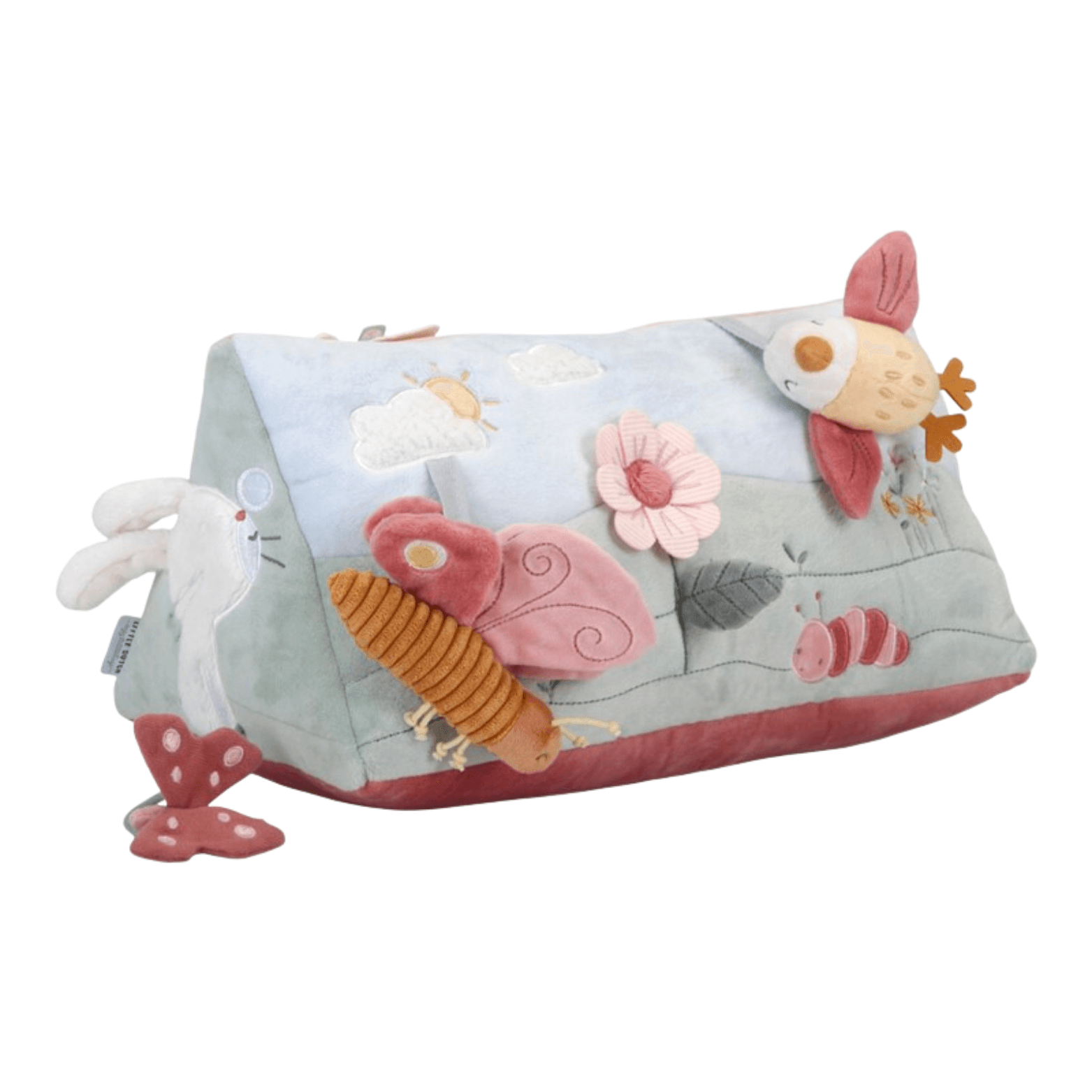 Triangular cushion of Butterflies-Flowers activities