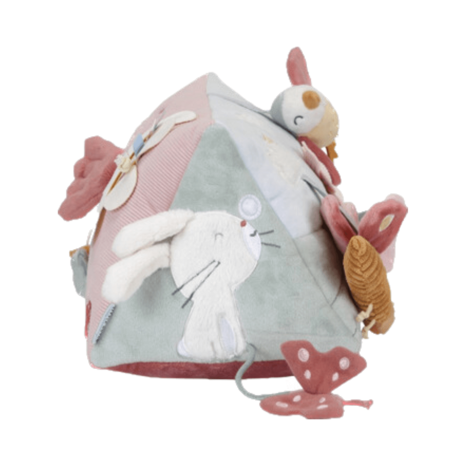 Triangular cushion of Butterflies-Flowers activities