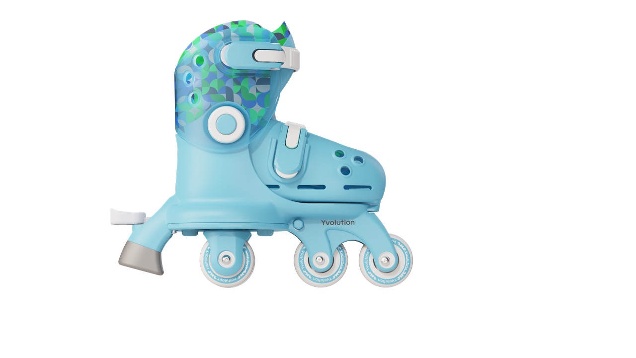 patines azules doble