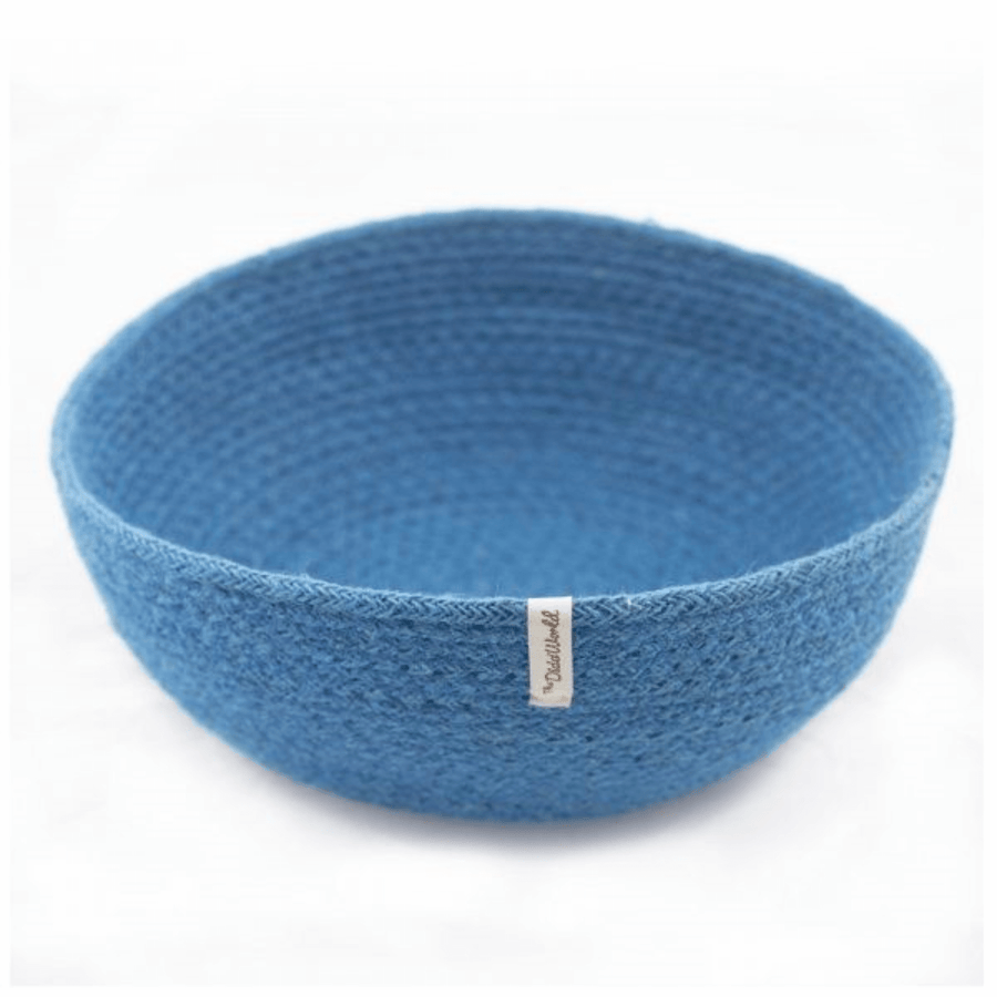 cesta yute azul