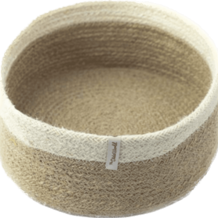 Natural Storage Basket with Edge
