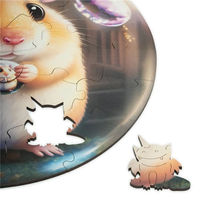 Wooden Hamster Puzzle