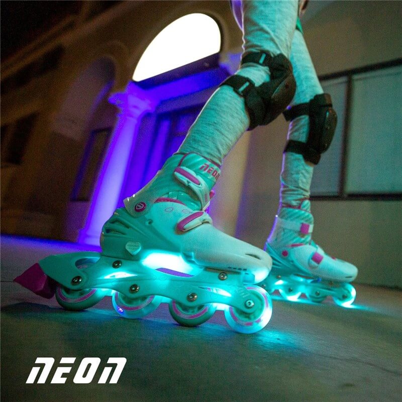 Neon Blue Skates 34 - 37