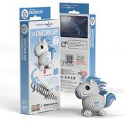 Animals 3D - Unicorn blau